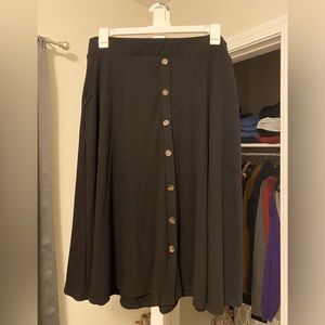 Torrid black A-line skirt